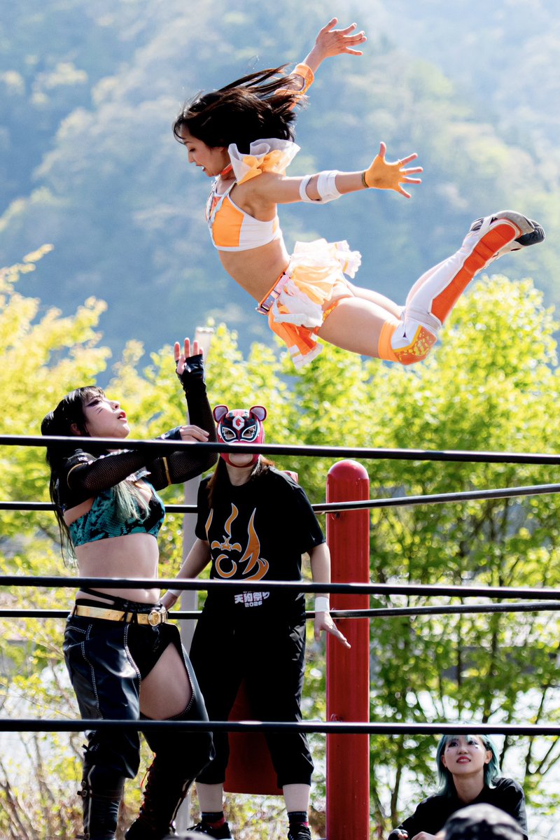 dice_k_matsuda's tweet photo. プロレス初撮影📷
#猿ヶ京温泉
#みなかみ天狗祭り2026
#アクトレスガールズ https://t.co/wvB8VeCGxV
