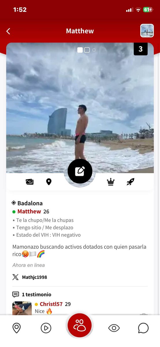 Mathjc1998's tweet photo. Sin duda alguna esta apps es mucho mejor que Grindr. 

🥵🍑🍆
Encuentras con quien quedar y pasarla rico 🤤 a cada momento. 

Me puedes encontrar en @TheBlowersES dicen que doy unas comidas de polla brutal, y si lo averiguas por ti mismo 🤔

👇🏻https://t.co/QNCTS8wZq6 https://t.co/fl2pUA26Yk