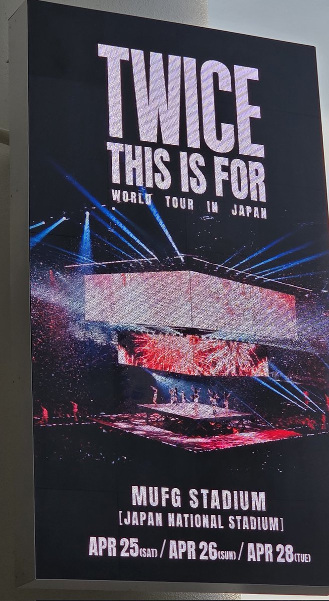 555karin_tower's tweet photo. 圧巻でしたね🎵
席は後ろの方でしたが楽しかったぁ
( ＾ω＾ )
#thisisfor_tokyo
#twice https://t.co/biy15VbNYW