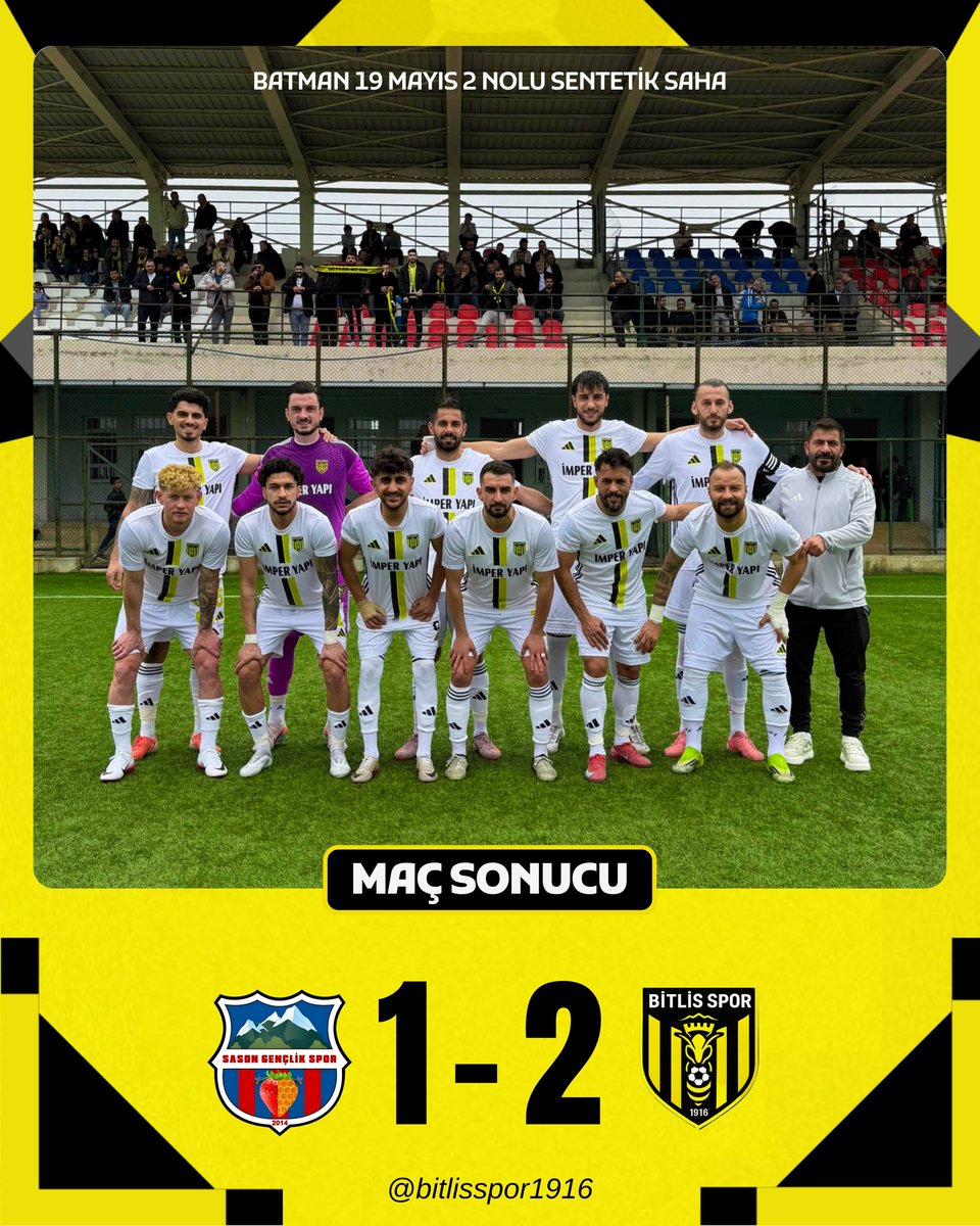 Maç Sonucu | Batman Sasonspor 1-2 Bitlis Spor 
⚽️ ⚽️ Serkan Bozkurt