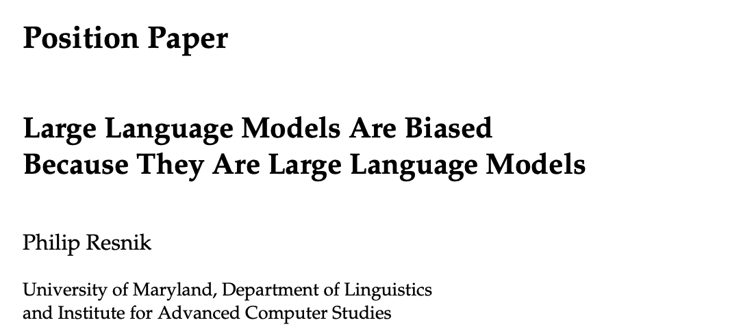 CompLingJournal's tweet image. Is there a relationship between bias and fundamental properties of LLMs? While LLMs are powerful, they contain harmful biases that can emerge unpredictably in their behavior. Read more on this in this thought-provoking position paper: doi.org/10.1162/coli_a… #NLProc @psresnik