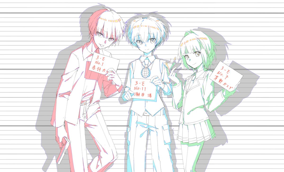 mizuo02o's tweet photo. #暗殺教室 RGB https://t.co/8PHKCQrkgF