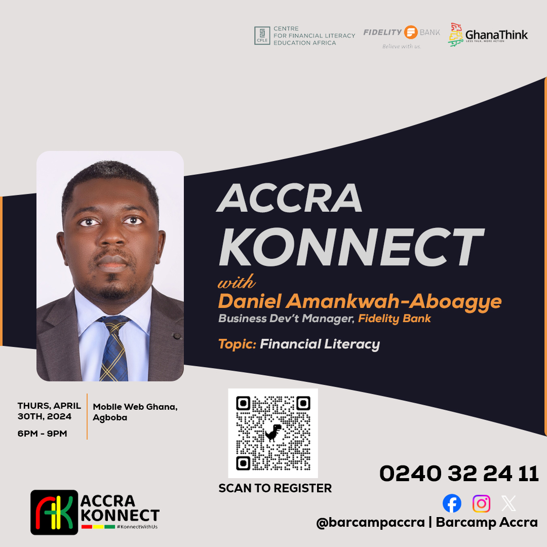 Barcampaccra's tweet image. Only 4 days left! ⏳ The countdown is officially on for the April #Accra Konnect Meetup. 

Don't wait until we're at capacity, get your ticket now and join the conversation

Register: eventislive.com/e/accrakonnect…

#AccraKonnect #bcaccra #KonnectWithUs