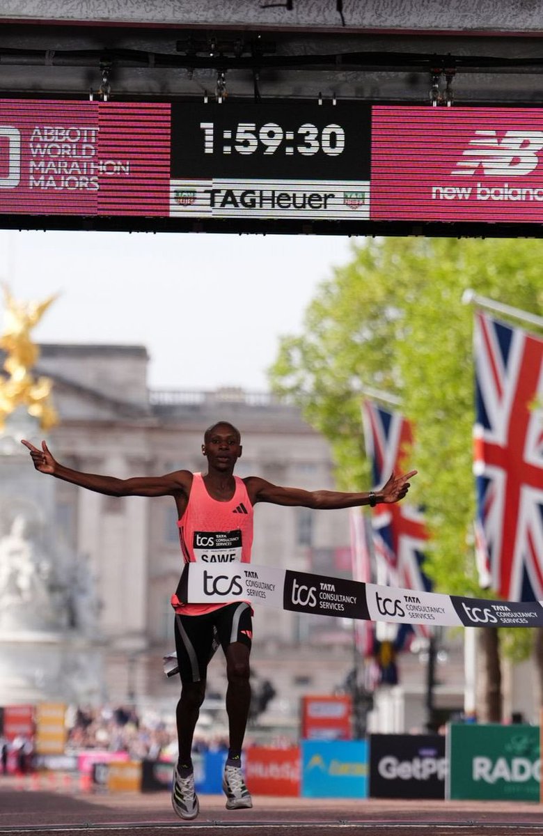 GermanyinKenya's tweet image. History made.

Congratulations to Sebastian Sawe on breaking the marathon world record in London — the first sub-2 hour marathon in official race conditions. 🇰🇪

Kenyan excellence on the global stage.
Germany celebrates with you. 🇩🇪🤝🇰🇪

#WorldRecord #LondonMarathon #Kenya