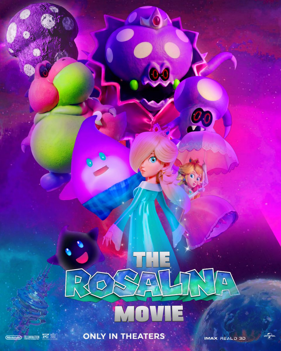Galaxy326202's tweet image. Rosalina Movie poster made by me #SuperMarioGalaxyMovie #SuperMario #Nintendo #Rosalina
