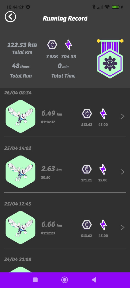 neocyclopi's tweet image. Sunday Morning @The_Life_Bomb🌱 Walk #M2E🚶🏃
⚡️45 Energies in 1h08 ⏱️
🪙 Daily Earnings: 513.62 $CATKN for Now
✅ Guardian Bonus Enabled
✅ Weekly Challenge: 50km Already Achieved
#EarthWeek2026 🌍 #FitTech