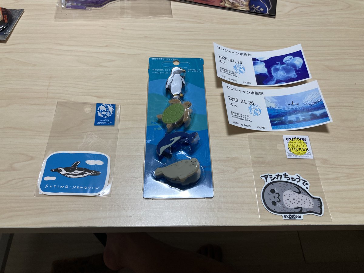 ドクストの謎解き行ってサンシャイン水族館に行ってきた。アザラシあんまりいなかった…でも可愛かった🦭