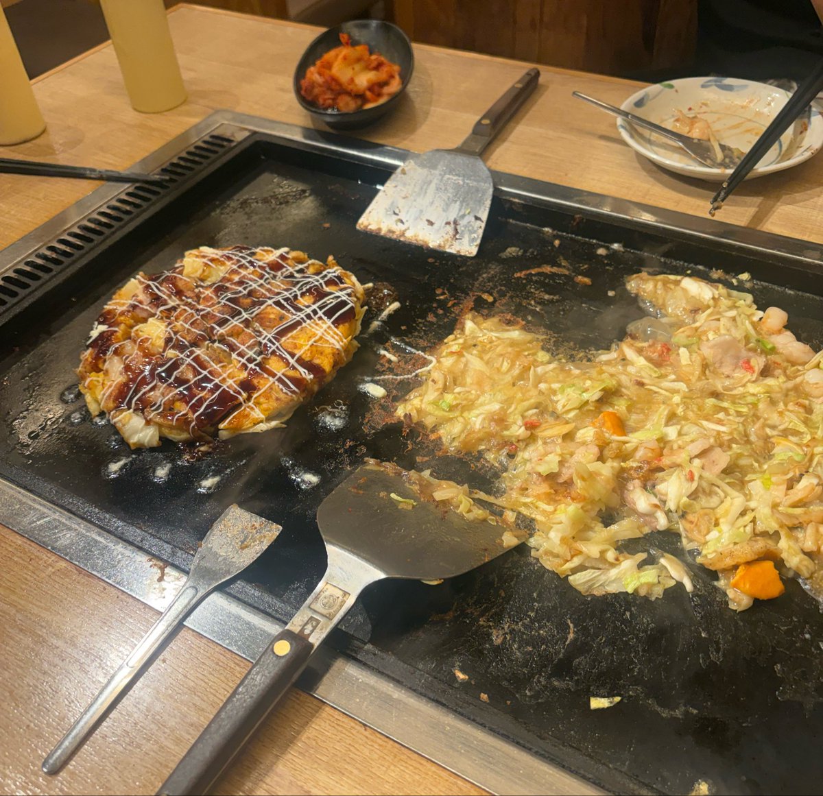 hirooo__7's tweet photo. 月島でもんじゃ https://t.co/thnUFaQQ7b