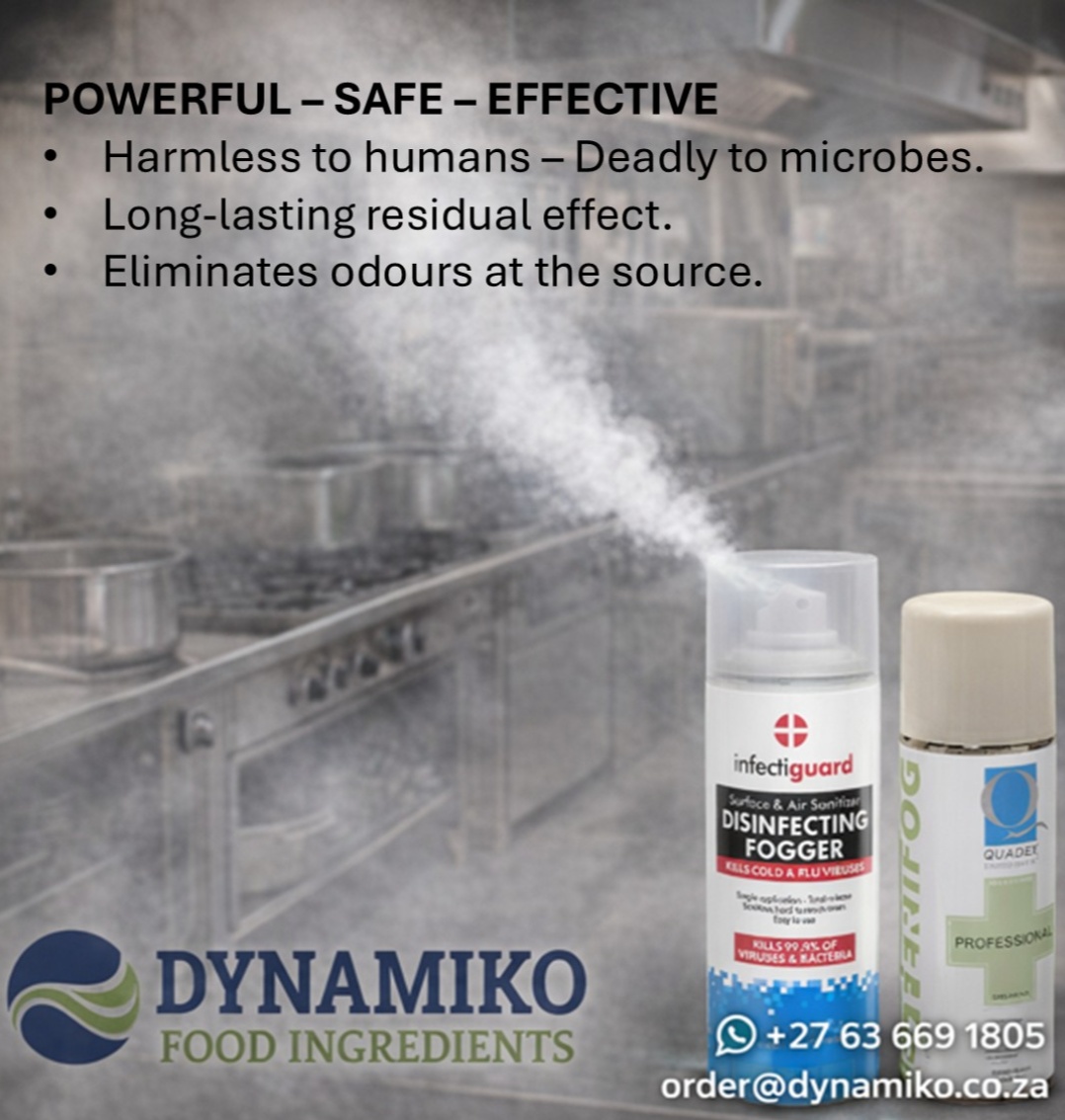 DynamikoFoodIng's tweet image. Keep your environment safe and hygienic!
Disinfecting Fogger &amp;amp; Spray provides fast, effective disinfection for food production areas, ensuring clean surfaces and safer products.

#FoodSafety #Disinfection #Fogging #HygieneFirst