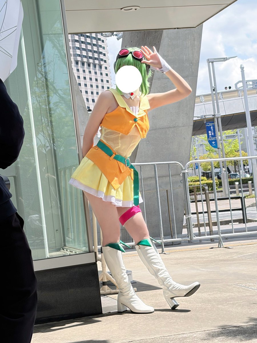 ニコ超で念願のミクGUMI併せ🥺✨
最高に楽しかった！！💚

#ニコニコ超会議2026  #超コスプレ
