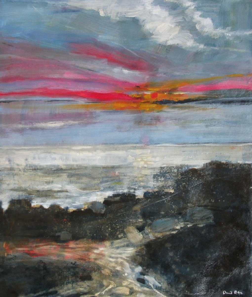 davidbezartist's tweet image. L1096 Sunset acrylic and oil on paper 18x14 inches. Details in alt text.
#Painting #Artists