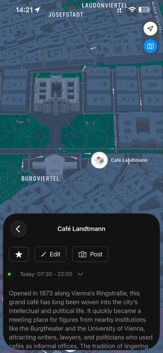 FthAyz_'s tweet photo. At the famous Café Landtmann in Vienna. Check out @trepai_ app for best spots. https://t.co/i295iu9se7