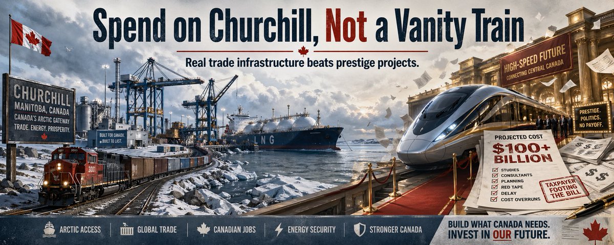Ottawa has a strange talent for making the obvious look complicated.

Canada needs trade routes. Canada needs export capacity. Canada needs serious infrastructure that strengthens the whole country, not just the vote-rich corridor between Toronto, Ottawa, Montreal, and Quebec