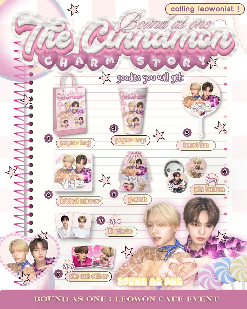 ALD1_fess's tweet photo. [medpart]

𑣲 2026 LEOWON Cafe Event ⊹ ࣪ ˖
⌗ Bound As One :
The Cinnamon Charm Story

𖦹 Jakarta
𖦹 Bandung
𖦹 Surabaya
𖦹 Yogyakarta

RSVP here!
🖇️: https://t.co/2kVwor2a9d

⁦#BoundAsOne⁩ ⁦#TheCinnamonCharmStory⁩
⁦#LEO⁩ ⁦#SANGWON⁩ ⁩ https://t.co/O3mPz5BQmi