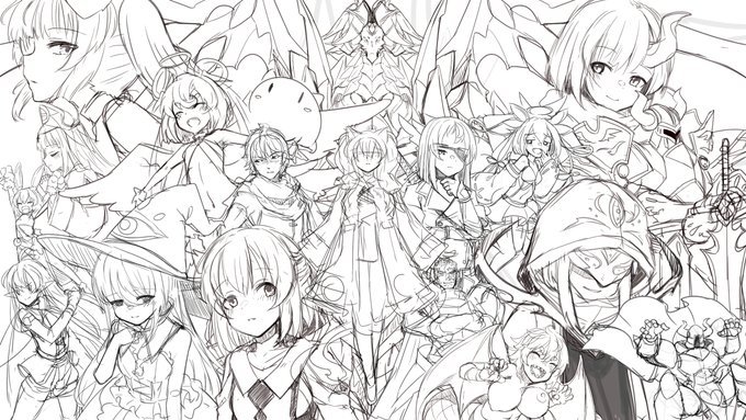 集合絵かいてますの! 