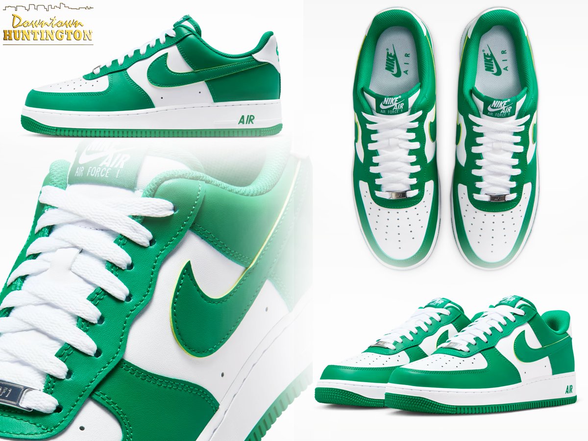 DowntownHWV's tweet image. .@Nike has green &amp;amp; white leather Air Force Ones on sale for 20% off right now. $84 after tax. Currently available in men's 8-15. I just ordered a pair. 

nike.com/t/air-force-1-…

#WeAreMarshall // #TeamNike // #JustDoIt