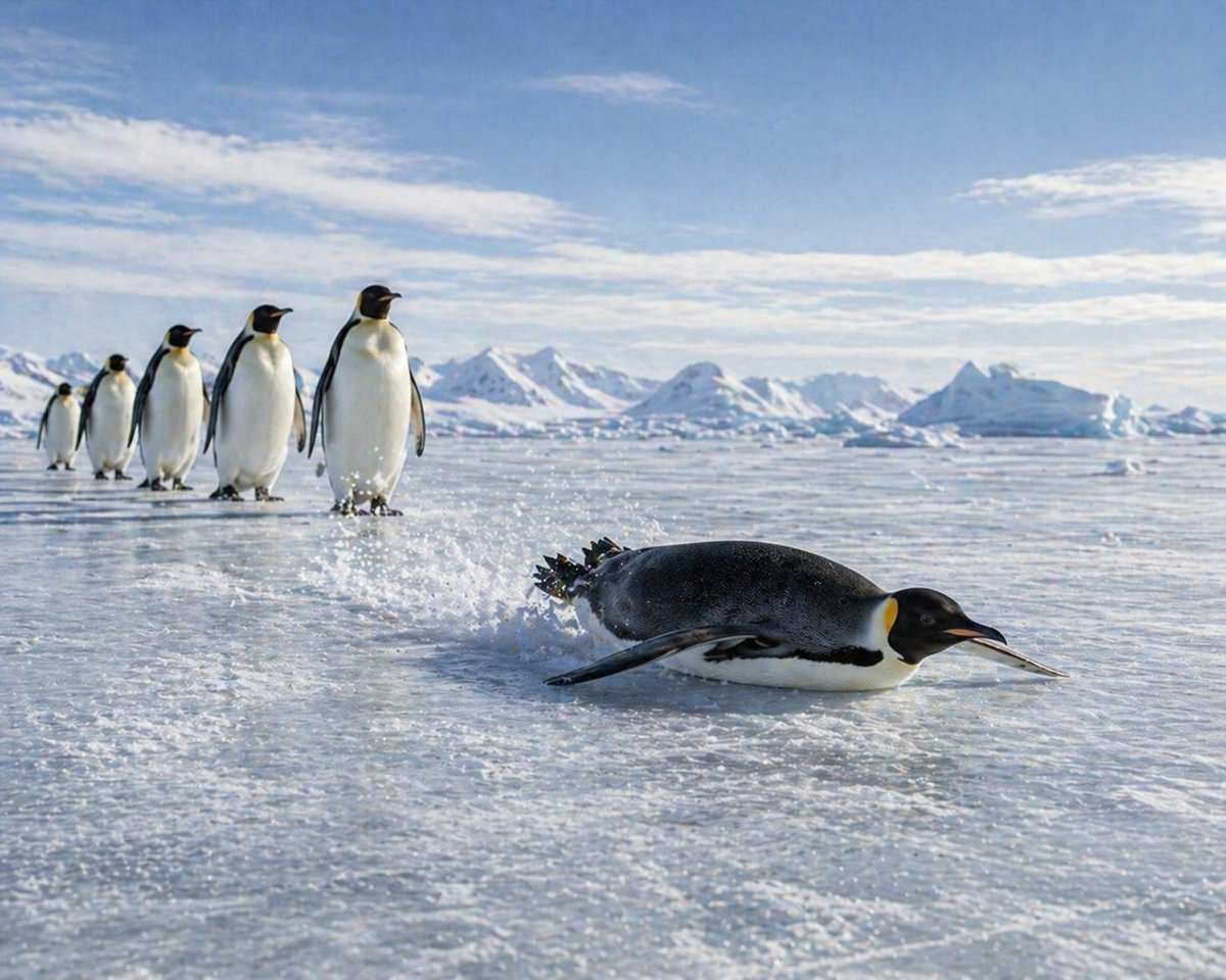 NietzscheanSol_'s tweet photo. Gliding into Monday 🐧 https://t.co/WjFwi6ILHc