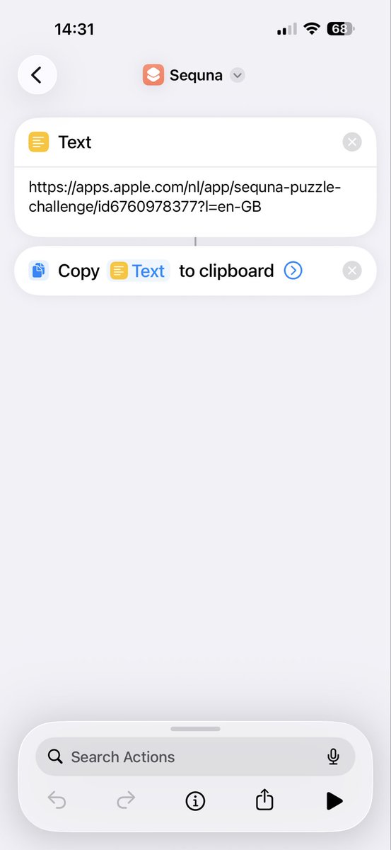 Promoting your App Store page on your phone, but don’t have the url ready to paste? I’m using this super basic iOS shortcut to quickly grab the url and paste it wherever I need it.