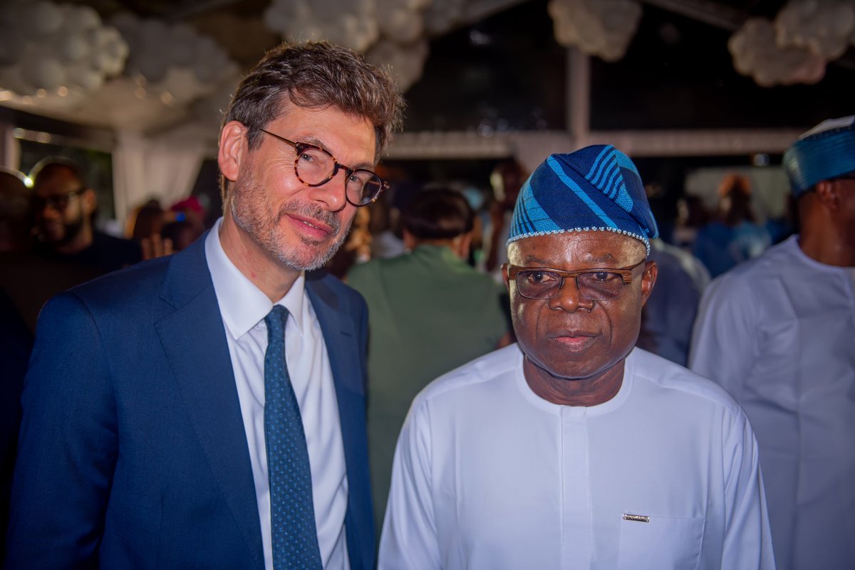 OlayideOAdelami's tweet photo. On Friday, I had the honour of representing His Excellency, Governor @LuckyAiyedatiwa, at the 90th anniversary celebration of @British_Airways' operations in Nigeria, held at the residence of the British Deputy High Commissioner in Ikoyi, Lagos.

The occasion was a fitting tribute to nine decades of excellence, resilience and innovation in global aviation. It was also a moment to reflect on the critical role aviation plays in connecting people, driving economic growth and expanding opportunities across borders.

Congratulations to British Airways on this remarkable milestone. We look forward to even greater achievements in the years ahead.