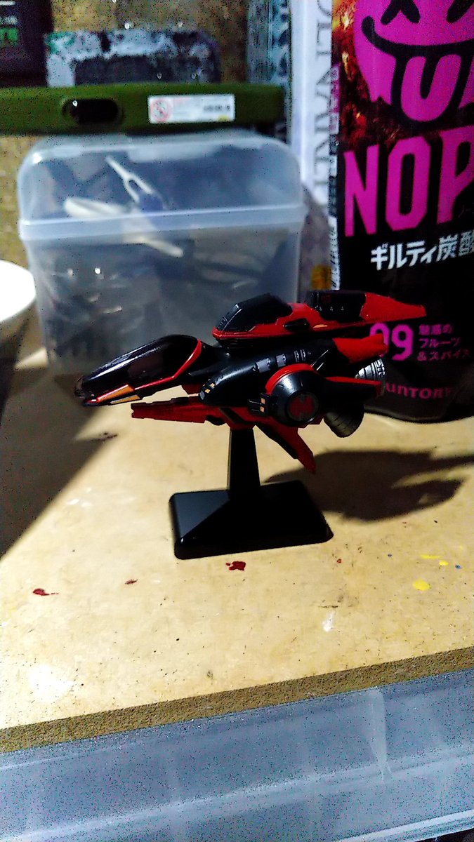 juujin_kurusu's tweet image. とりあえず色違いのR-99 ラストダンサーを熱湯で変形を直して組んでみました‼️
うん‼️フォースが欲しい‼️w
 #RTYPE