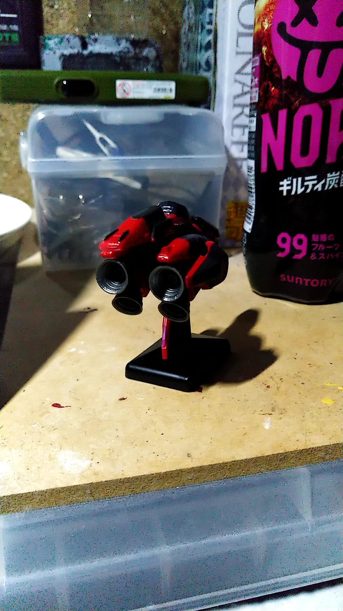 juujin_kurusu's tweet image. とりあえず色違いのR-99 ラストダンサーを熱湯で変形を直して組んでみました‼️
うん‼️フォースが欲しい‼️w
 #RTYPE