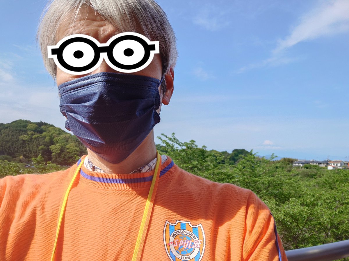 清水エスパルス】 #0425vs名古屋② 昨日は少し曇っていたのか、富士山
