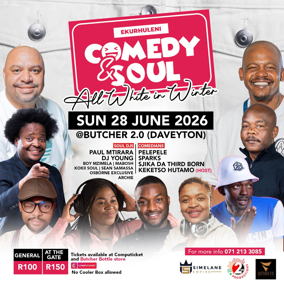 Khalablade's tweet photo. Join us at this vibrant celebration. Whether you crave side-splitting comedy or soulful grooves, this event delivers both with flair.

Grab your tickets @Computicket TODAY &amp; be a part of the movement. https://t.co/rZJrs6rsfd https://t.co/qWxdhrxRbb