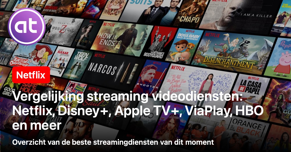 appletips's tweet photo. 🍿 Aanrader 👉 Ultieme vergelijking van streaming videodiensten met o.a. Netflix, Disney , Apple TV  en meer 🎞️📺➡️ - https://t.co/9GZtkPfjf2 #netflix https://t.co/azDQ01zORp
