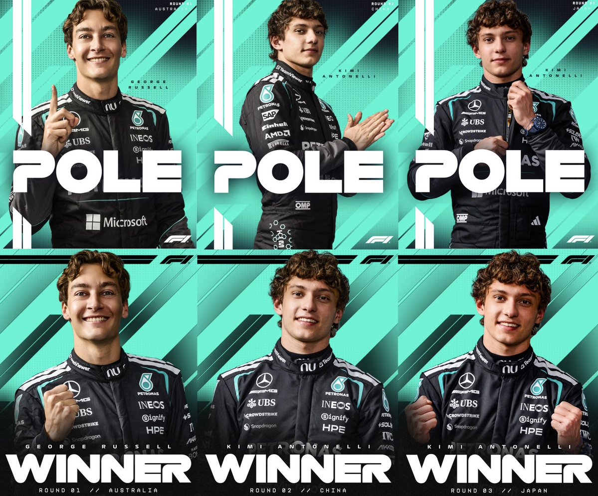 3/3 poles 
3/3 wins

UP NEXT - Miami 👊🇺🇸