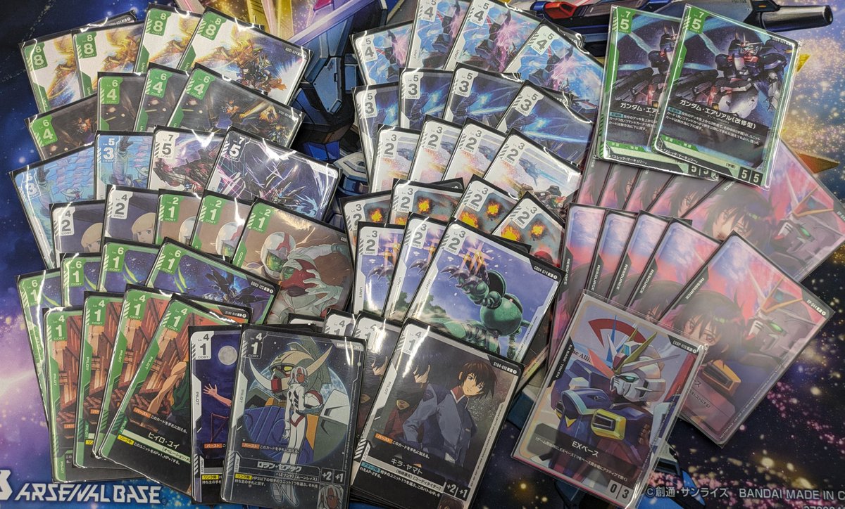 ガンダムカードゲーム 新弾構築戦参加者5名 使用緑白ウイング ①青単