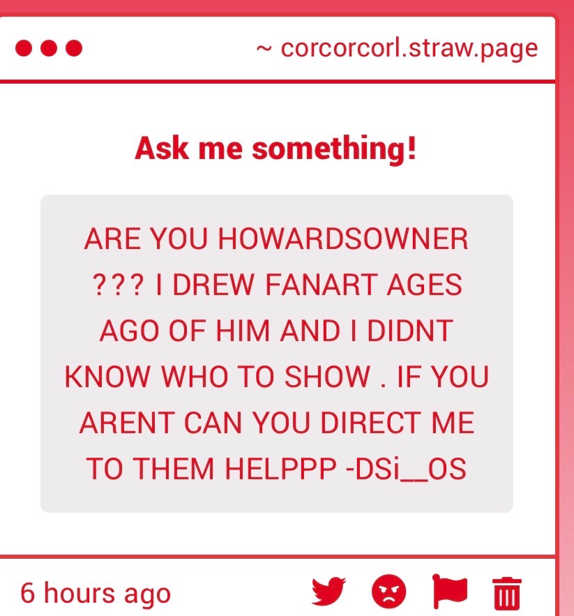 CorCorCorl's tweet photo. This post made me only just now realize Howard’s account has way more followers than me + the people who saw him on radon and nowhere else. There’s a whole world out there of howarders who haven’t seen all the random ass art I draw of her now https://t.co/ivZVtU9s6A