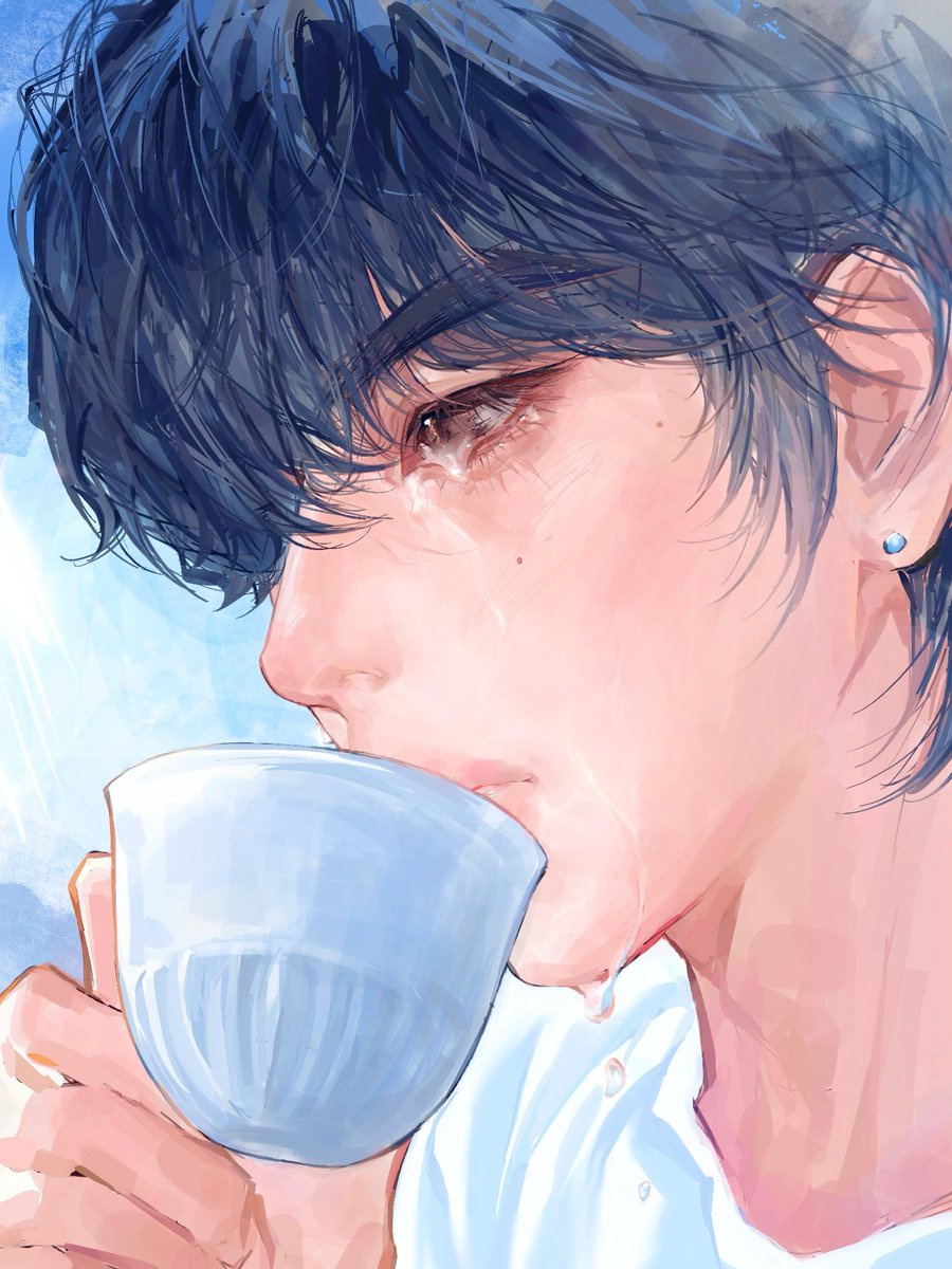 Hotpot_eat's tweet image. #btsfanart #jin #echo #dontsayyouloveme900m 
“You know l still love you the most!”
My dear, don't cry.😭🥰😚