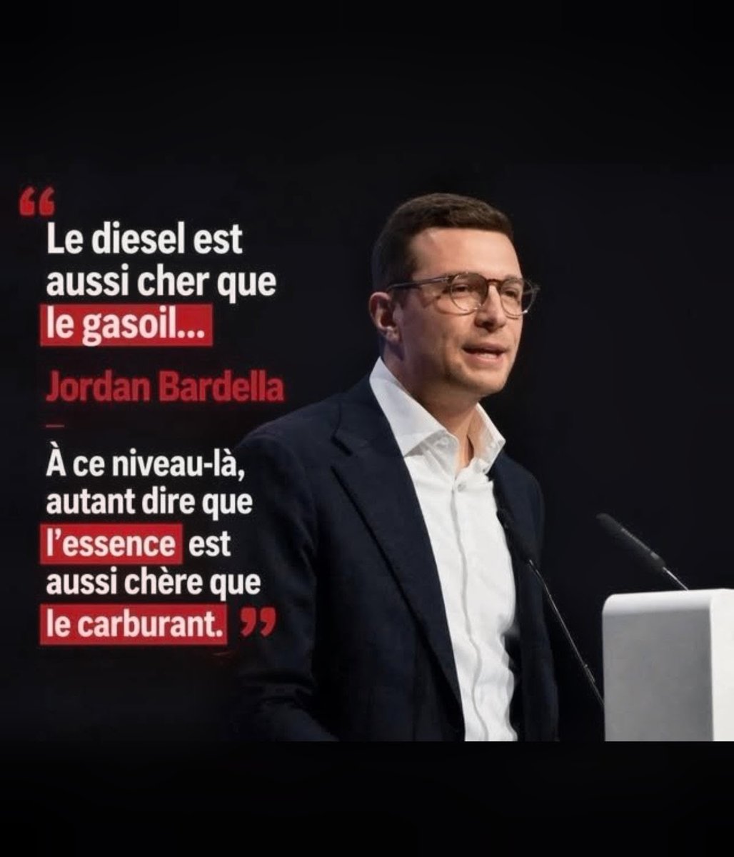 La stupidité a été créée pour que cet idiot de Bardella puisse s'exprimer..
