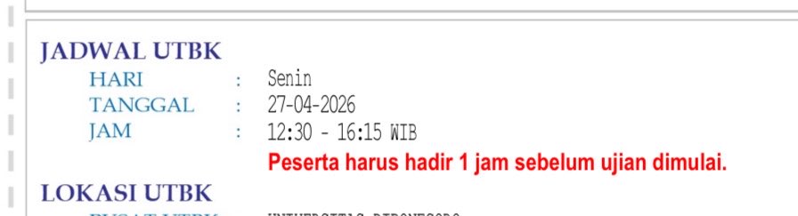 meng BESOK UTBK tweet media