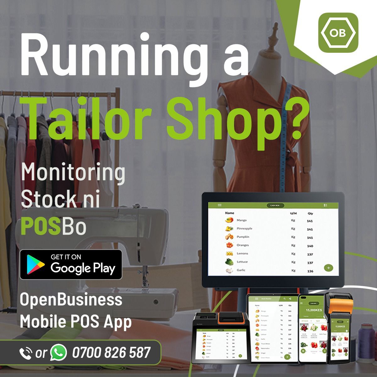 OpenBusiness Mobile POS app tweet media