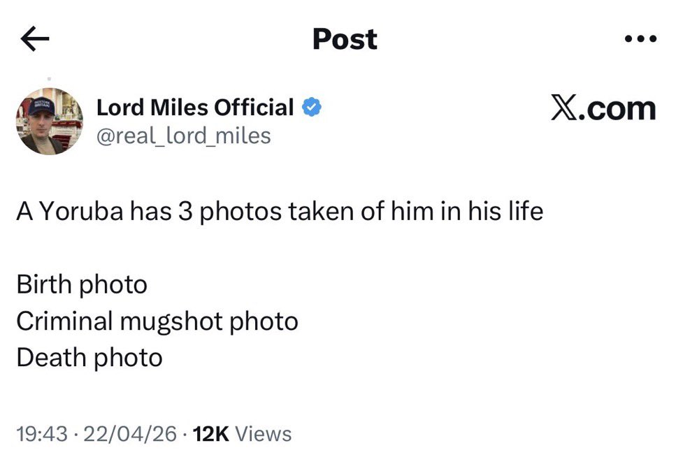 Lord Miles Official tweet media