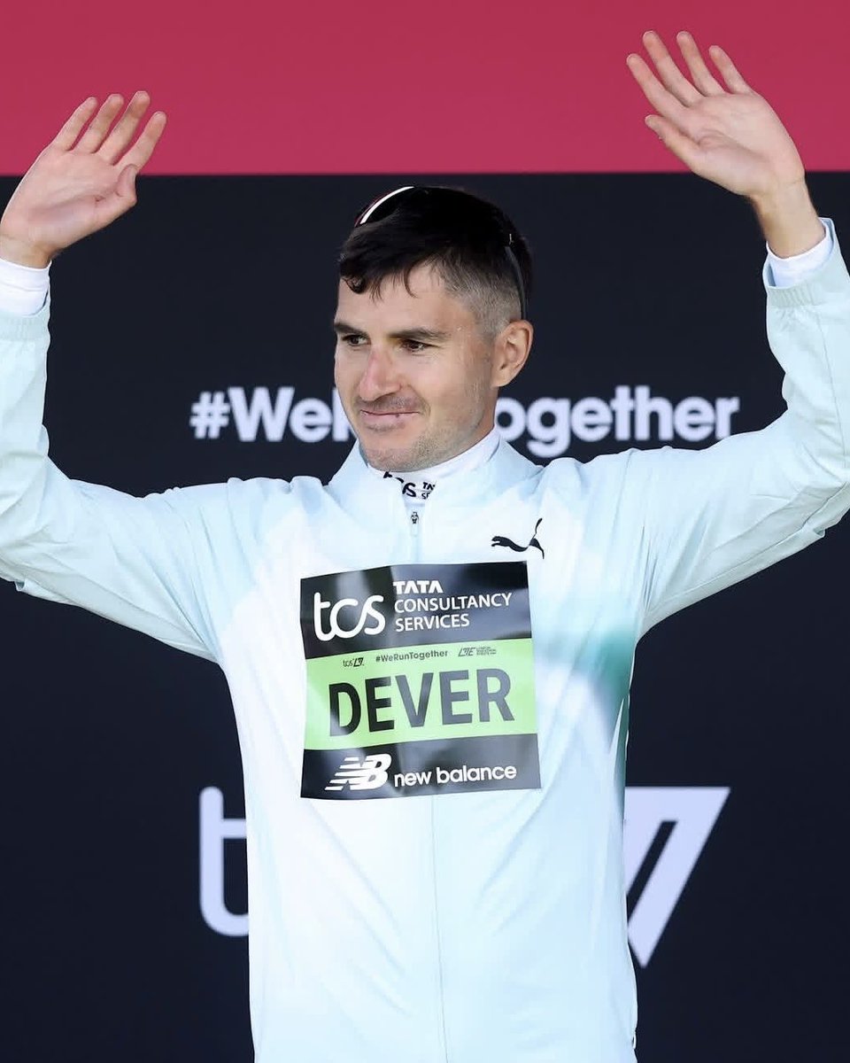 AthleticsWeekly's tweet photo. Patrick Dever moves to third on the UK all-time list 💪

Clocking 2:06:18 at the 2026 London Marathon, Dever now moves to third on the UK marathon rankings list 🇬🇧

He sits behind Mo Farah's 2:05:11 and Mahamed Mahamed's 2:06:14 - which he also ran in London today, finishing four seconds ahead of Dever 🤯