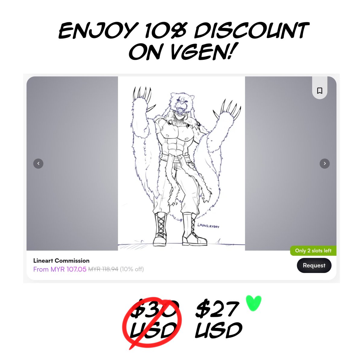 laundryday96's tweet photo. Lineart Commission is open! Get 10% discount ok Vgen! https://t.co/PTLNnrMwJV