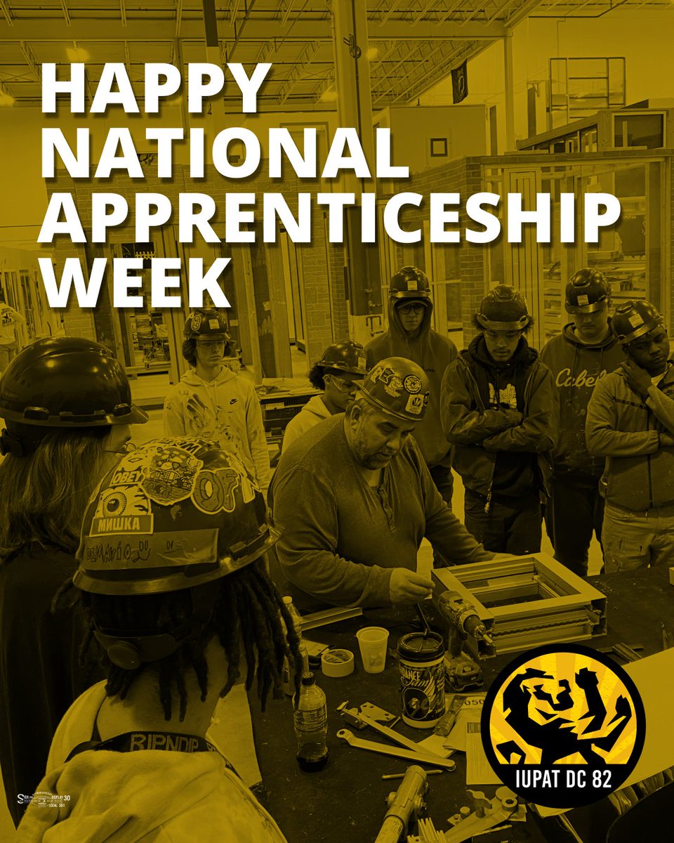 iupat82's tweet photo. This week, we celebrate the apprentices who are learning the craft, carrying on the tradition, and building the future of our trades. Your commitment, growth, and hard work strengthen our industries and our communities every day.

Happy National Apprenticeship Week! https://t.co/RShmaj1wwZ