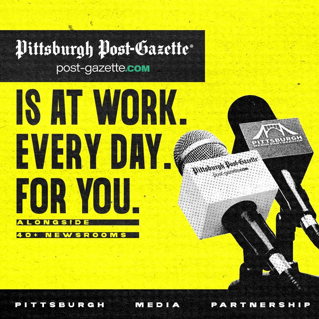 Pghmediapartner's tweet image. Accountability is active in Southwestern PA. @PittsburghPG is one of them. At work. Every day. For you. pghmediapartnership.org/40-newsrooms-a… #AtWork