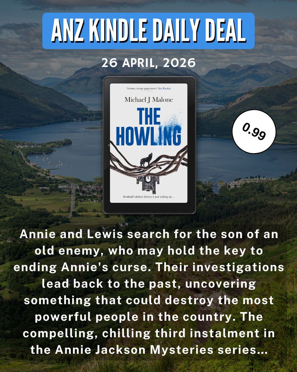 OrendaBooks's tweet image. ‼️REMINDER‼️

TODAY ONLY #TheHowling, THE DISTURBING GRIPPING GOTHIC MYSTERY &amp;amp; BOOK 3 in the #AnnieJacksonMysteriesSeries by @michaelJmalone1 is now on #SALE on #kindle for just £0.99 TODAY ONLY!😱

DEAL ENDS AT MIDNIGHT🕛️ 

🔗amzn.eu/d/0ie5taRl