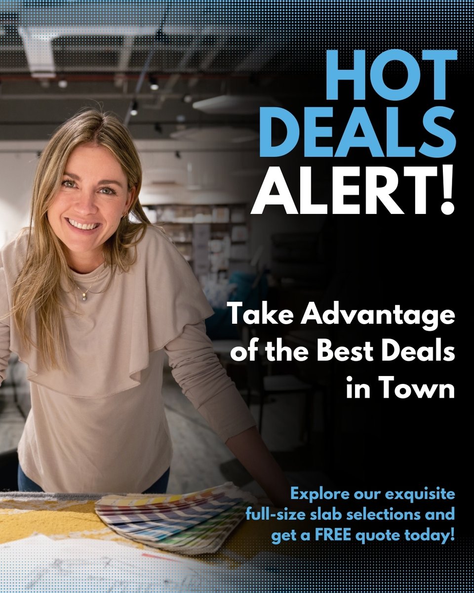 gd_charleston's tweet image. 🔥 Get your dream countertops for less! Limited-time hot deals on our bestselling stones are waiting for you—don’t miss out! Get started today with a free estimate.

#countertops #granitecountertops #quartzcountertops #kitchencountertops