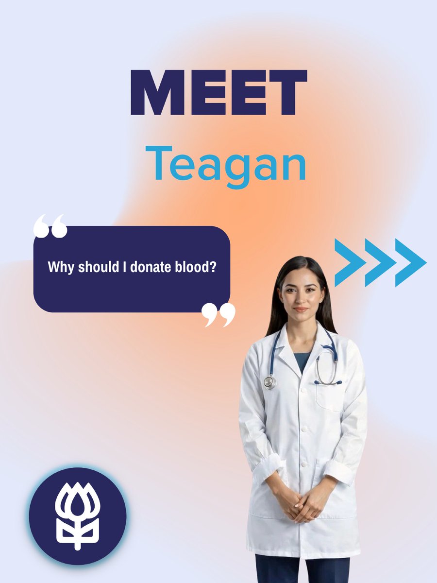 commitforlife's tweet image. Meet Teagan, your guide to understanding blood donation. Have questions like “Why should I donate blood?” We’ve got answers to help you feel confident and ready to give.

Learn more and schedule your appointment at giveblood.org.
#GulfCoastBlood #DonateBlood