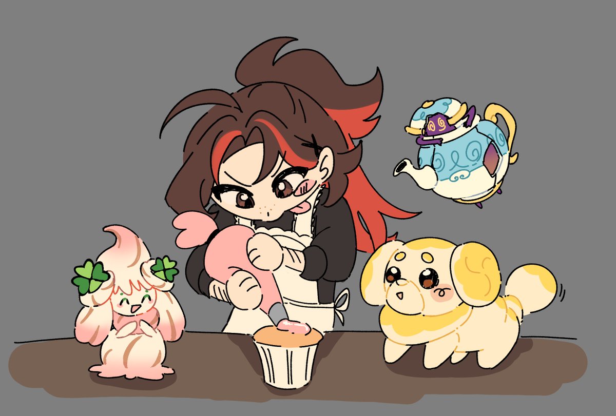 Lypidipito's tweet photo. Just me and my pokémons hanging out :3 

yes yes i have matching piercings with my serperior and that's so damn cool :D
 im also trying to find a way to make them more "mine"  in a way ? like giving them accessories, maybe changing the colors a bit too but huh yay 🩷 https://t.co/aqQcDfdFCn