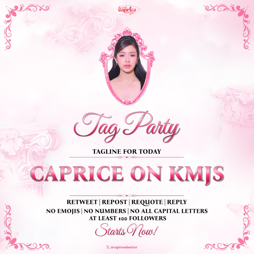 TEAM CAPRICE TRENDSETTER tweet media