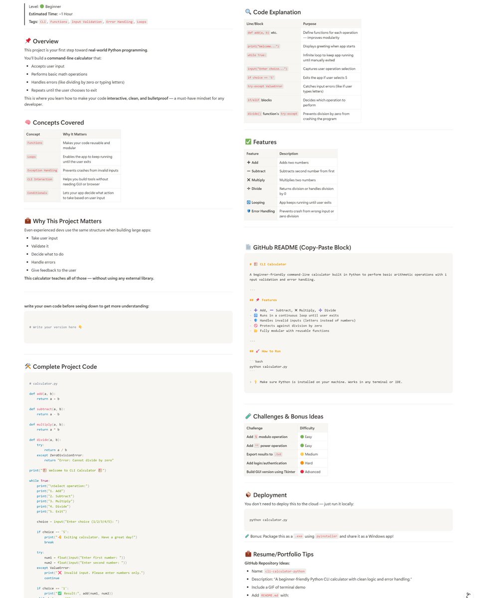 Build 25+ Adv Python Portfolio PROJECT and get HIRED 👇 https://t.co ...