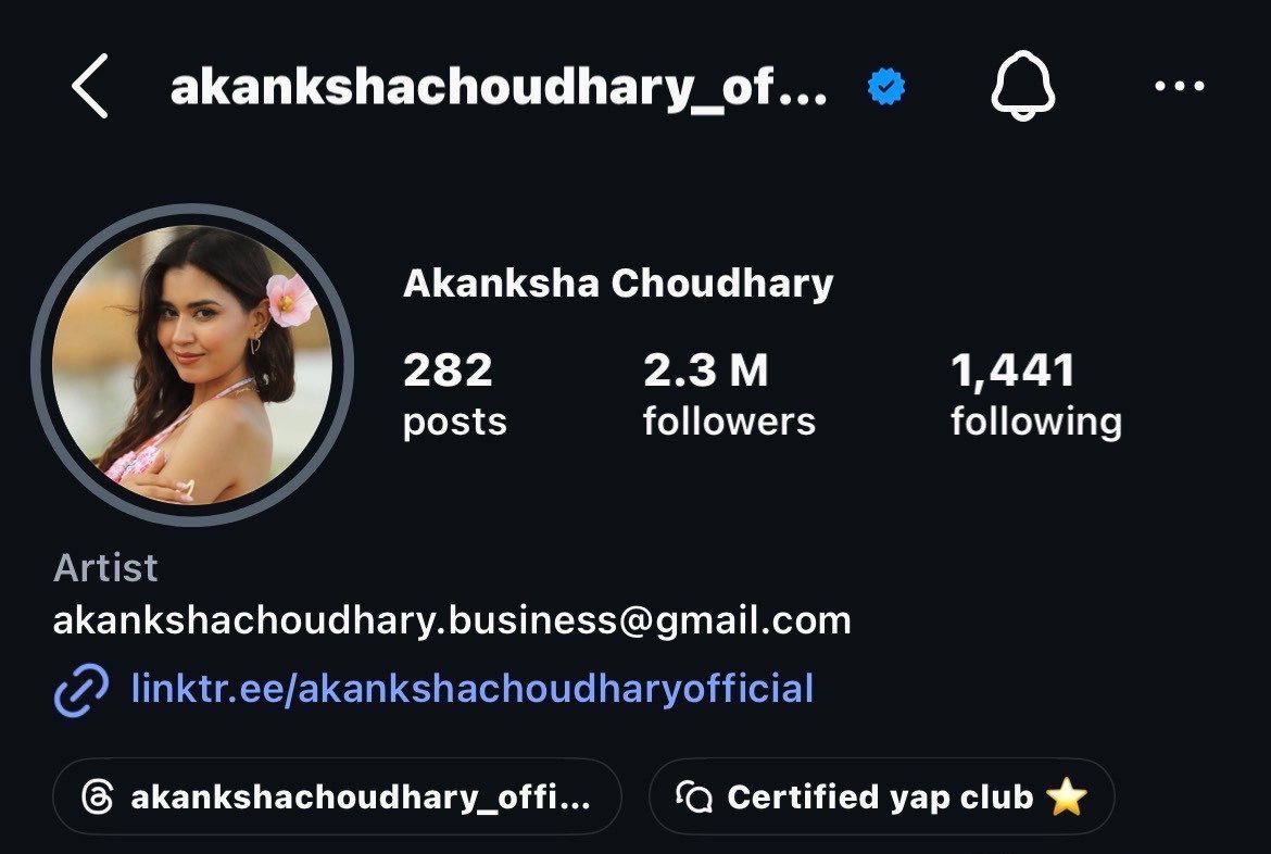 akku hitting 2.3M followers now !!!
MAIN CHARACTER AKANKSHA
