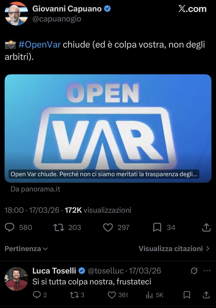 Come previsto, era colpa nostra