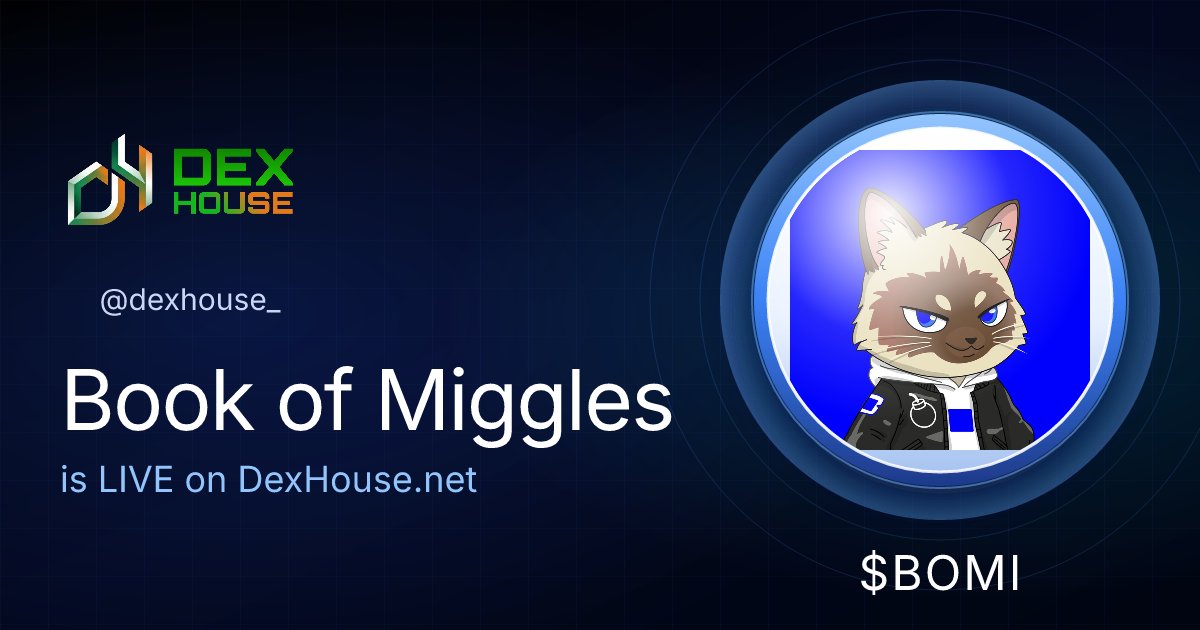 dexhouse_'s tweet image. $BOMI is live on #DH 🎊🚀
Under 500K mc 👀

X. @bomionbase 

Link:
dexhouse.net/token-detail/0…

#TokenCreator #basetokencreator #eth #poltokencreator #avax #arb