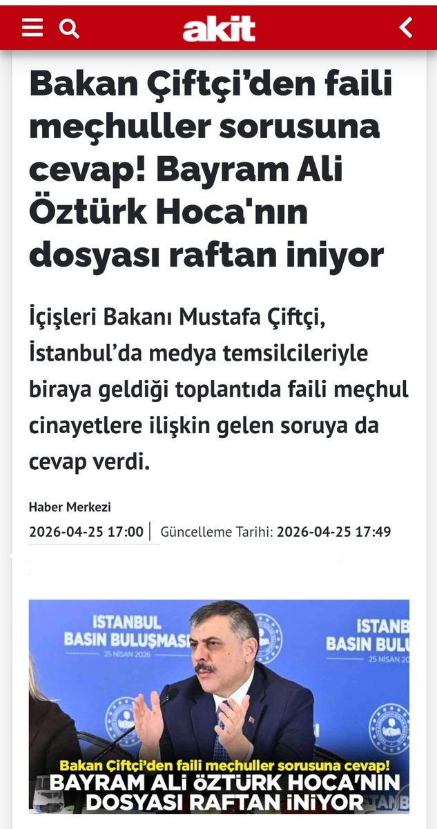 Şehit Bayram Ali Öztürk Platformu tweet media